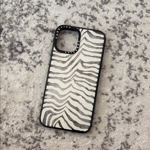 Casetify Zebra Print Phone 16 plus Case - Black and White